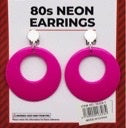 Neon 80s Earrings (Pink)